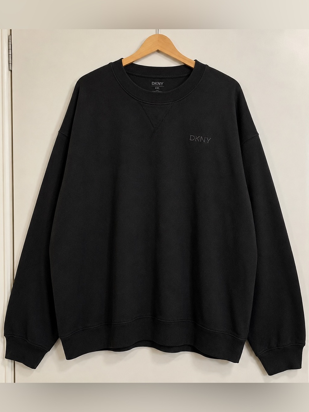 DKNY Sport Oversized Black Crewneck Sweatshirt XXL NWT